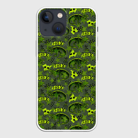 Чехол для iPhone 13 mini Динозавры T rex: в Ухте,  |  | t rex | абстракция | динозавры | паттерн | текстуры | тирекс
