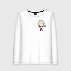 Женский лонгслив хлопок с принтом Cute Anime Harley Quinn в Ухте, 100% хлопок |  | anime | anime dc | dc | dc comics | harleen | harleen quinzel | harley | harley quinn | аниме | аниме харли квинн | диси | комиксы диси | харли | харли квинн | харлин | харлин квинзель