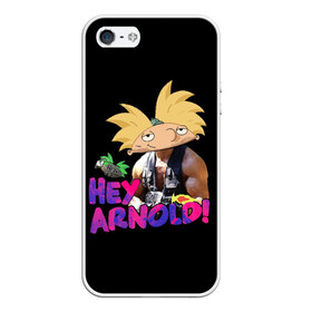 Чехол для iPhone 5/5S матовый с принтом Hey Arnold (Predator) в Ухте, Силикон | Область печати: задняя сторона чехла, без боковых панелей | arnie | arnold | burt | gerald | hey | johanssen | martin | nickelodeon | predator | арни | арнольд | берт | джеральд | джохансен | мартин | мульт | мультфильм | никелодеон | хищник | шварценеггер | эй