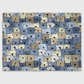 Плед 3D с принтом Собачки рисунок в Ухте, 100% полиэстер | закругленные углы, все края обработаны. Ткань не мнется и не растягивается | dog | животные | пес | природа | собака | собаки | собакчка | собачки