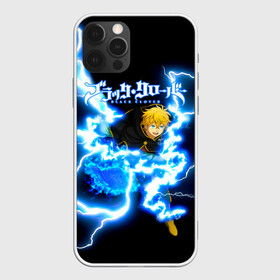 Чехол для iPhone 12 Pro Max с принтом Чёрный клевер удар молнии в Ухте, Силикон |  | asta | black bulls | black clover | quartet knights | yuno | акума | аниме | аста | блэк кловер | буракку куро:ба | демон | королевство клевера | король магов | лихт | магна | манга | пятилистник | черный бык | чёрный клев