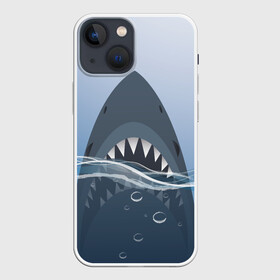 Чехол для iPhone 13 mini с принтом Акула под водой в Ухте,  |  | Тематика изображения на принте: shark | акула | акулы | жители | клыки | море | морские | океан | рыба