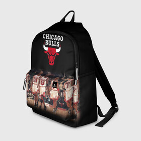Рюкзак 3D с принтом CHICAGO BULLS [3] в Ухте, 100% полиэстер | лямки с регулируемой длиной, сверху петелька, чтобы рюкзак можно было повесить на вешалку. Основное отделение закрывается на молнию, как и внешний карман. Внутри два дополнительных кармана, один из которых закрывается на молнию. По бокам два дополнительных кармашка | basketball | bulls | chicago | chicago bulls | jordan | nba | баскетбол | джордан | нба | чикаго буллз
