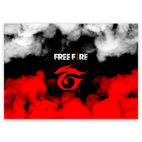 Поздравительная открытка с принтом Free Fire ? Фри Фаер в Ухте, 100% бумага | плотность бумаги 280 г/м2, матовая, на обратной стороне линовка и место для марки
 | Тематика изображения на принте: free fire | free fire battlegrounds | garena | garena free fire | гарена | игра | фри фаер | шутер