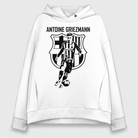 Женское худи Oversize хлопок с принтом Антуан Гризманн Барселона в Ухте, френч-терри — 70% хлопок, 30% полиэстер. Мягкий теплый начес внутри —100% хлопок | боковые карманы, эластичные манжеты и нижняя кромка, капюшон на магнитной кнопке | antoine griezmann | barcelona | fifa | griezman | grizman | uefa | антуан | антуан гризманн | атлетико | барса | барселона | гризман | мадрид | матрасники | номер 7 | реал сосьедад | сборная франции | уефа | фифа | фк | футбол