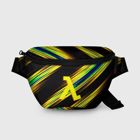 Поясная сумка 3D с принтом Half-Life Gordon в Ухте, 100% полиэстер | плотная ткань, ремень с регулируемой длиной, внутри несколько карманов для мелочей, основное отделение и карман с обратной стороны сумки застегиваются на молнию | gordon freeman | half life | valve | гордон фримен | халф лайф