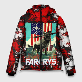 Мужская зимняя куртка 3D с принтом farcry5 в Ухте, верх — 100% полиэстер; подкладка — 100% полиэстер; утеплитель — 100% полиэстер | длина ниже бедра, свободный силуэт Оверсайз. Есть воротник-стойка, отстегивающийся капюшон и ветрозащитная планка. 

Боковые карманы с листочкой на кнопках и внутренний карман на молнии. | doge | farcry | fc 5 | fc5 | фар край