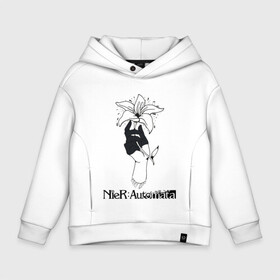 Детское худи Oversize хлопок Лунная слеза | Nier Automata (Z): в Ухте, френч-терри — 70% хлопок, 30% полиэстер. Мягкий теплый начес внутри —100% хлопок | боковые карманы, эластичные манжеты и нижняя кромка, капюшон на магнитной кнопке | 2b | automata | bayonetta | drakengard | lunar tear | nier | nier automata | rpg | yorha | yorha 2b | компьютерная игра | лунная слеза | ниэр | рпг