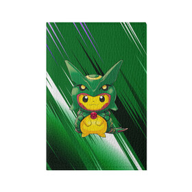 Обложка для паспорта матовая кожа Пикачу - дракон: в Ухте, натуральная матовая кожа | размер 19,3 х 13,7 см; прозрачные пластиковые крепления | anime | picachu | pikachu | аниме | милый | пика | пикачу | покебол | покемон