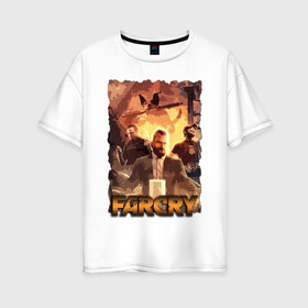 Женская футболка хлопок Oversize с принтом Иосиф Сид FarCry в Ухте, 100% хлопок | свободный крой, круглый ворот, спущенный рукав, длина до линии бедер
 | farcry | fc 5 | fc5 | фар край