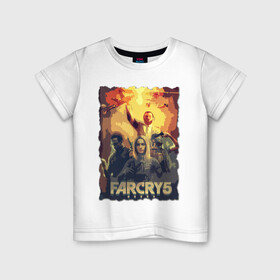 Детская футболка хлопок с принтом ОТЕЦ Иосиф Сид | Farcry в Ухте, 100% хлопок | круглый вырез горловины, полуприлегающий силуэт, длина до линии бедер | farcry | fc 5 | fc5 | фар край