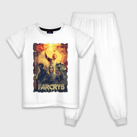 Детская пижама хлопок с принтом ОТЕЦ Иосиф Сид | Farcry в Ухте, 100% хлопок |  брюки и футболка прямого кроя, без карманов, на брюках мягкая резинка на поясе и по низу штанин
 | farcry | fc 5 | fc5 | фар край