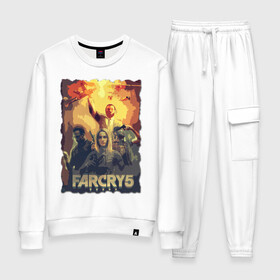 Женский костюм хлопок с принтом ОТЕЦ Иосиф Сид | Farcry в Ухте, 100% хлопок | на свитшоте круглая горловина, мягкая резинка по низу. Брюки заужены к низу, на них два вида карманов: два 