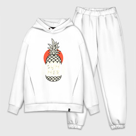 Мужской костюм хлопок OVERSIZE с принтом Летний ананасик в Ухте,  |  | summer | tropical | ананас | вечеринка | жара | летние | лето | пальмы | тропический