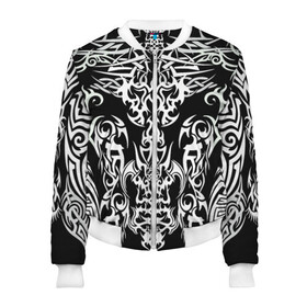 Женский бомбер 3D ТАТУ ЧЕРНО БЕЛОЕ УЗОР: в Ухте, 100% полиэстер | застегивается на молнию, по бокам два кармана без застежек, мягкие манжеты, по низу бомбера и на воротнике — эластичная резинка | готы | рок | тату | трайбл | узор | черно белое
