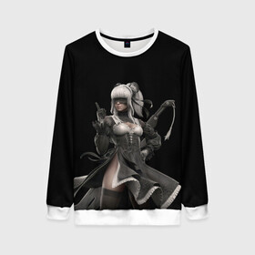 Женский свитшот 3D Nier Automata: в Ухте, 100% полиэстер с мягким внутренним слоем | круглый вырез горловины, мягкая резинка на манжетах и поясе, свободная посадка по фигуре | automata | game | nier | robots | yorha | андроид | аниме | воин | девушка | игра | нир | робот | самурай | экшн