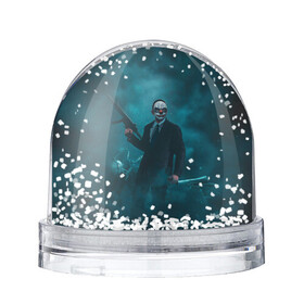 Игрушка Снежный шар с принтом Chains в Ухте, Пластик | Изображение внутри шара печатается на глянцевой фотобумаге с двух сторон | game | games | pay day | payday | бандиты | грабители | зфн вфн | игра | игры | пэй дэй