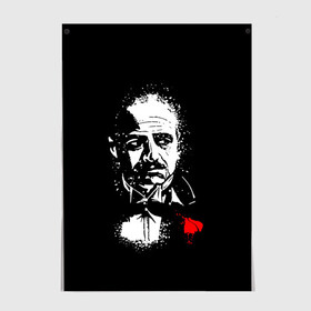 Постер с принтом The Godfather / Крестный отец в Ухте, 100% бумага
 | бумага, плотность 150 мг. Матовая, но за счет высокого коэффициента гладкости имеет небольшой блеск и дает на свету блики, но в отличии от глянцевой бумаги не покрыта лаком | corleone | gotfather | the godfather | vito andolini corleone | дон вито корлеоне | карлеоне | крестный отец | мафия | старые фильмы | татталья