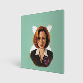 Холст квадратный с принтом Дана Скалли в Ухте, 100% ПВХ |  | dana | dana scully | fbi | fox | fox mulder | i want to believe | mulder | scully | the truth is out there | the x files | trust no one | x file | xfile | дана | дана скалли | малдер | секретные материалы | скалли | фбр | фокс | фокс малдер | х файл | хфа