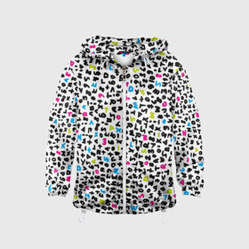 Детская ветровка 3D с принтом Token в Ухте, 100% полиэстер | подол и капюшон оформлены резинкой с фиксаторами, по бокам два кармана без застежек, один потайной карман на груди | Тематика изображения на принте: буква | знак | рисунок | символ | цифра