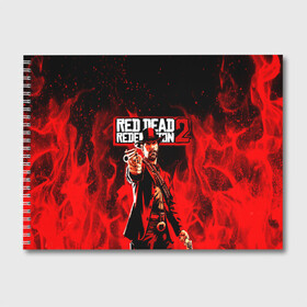 Альбом для рисования с принтом RDR John Marston в Ухте, 100% бумага
 | матовая бумага, плотность 200 мг. | Тематика изображения на принте: game | red dead | red dead redemption 2 | redemption 2 | rockstar games | бандиты | дикий запад | игры | ковбои | оружие