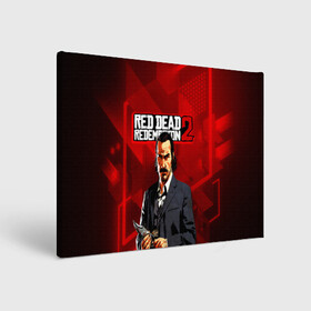 Холст прямоугольный с принтом Rockstar Games в Ухте, 100% ПВХ |  | game | red dead | red dead redemption 2 | redemption 2 | rockstar games | бандиты | дикий запад | игры | ковбои | оружие