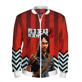 Мужской бомбер 3D с принтом Бандит дикого запада RDR 2 в Ухте, 100% полиэстер | застегивается на молнию, по бокам два кармана без застежек, по низу бомбера и на воротнике - эластичная резинка | game | red dead | red dead redemption 2 | redemption 2 | rockstar games | бандиты | дикий запад | игры | ковбои | оружие