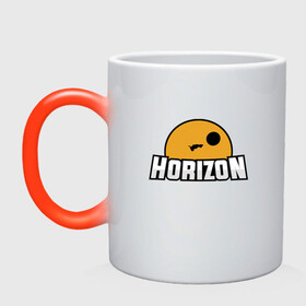 Кружка хамелеон Horizon: в Ухте, керамика | меняет цвет при нагревании, емкость 330 мл | game | games | race | гонка | гоночка | игра | игры | лига ракет | машинки | рокет лига | футбол