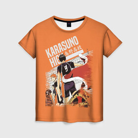 Женская футболка 3D с принтом Старшая Карасуно | Haikyuu!! в Ухте, 100% полиэфир ( синтетическое хлопкоподобное полотно) | прямой крой, круглый вырез горловины, длина до линии бедер | 10 номер | 2 | 9 | anime | haikyu | haikyuu | karasuno | manga | аниме | волейбол | волейбольный клуб | вороны | карасуно | коши сугавара | манга | средняя школа | сцены игры | тобио кагеяма | хаику | хаикую | шоё хината