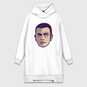 Платье-худи хлопок с принтом Renton Face в Ухте,  |  | britain | chill | choose life | cinema | danny boyle | movie | trainspotting | британия | выбери жизнь | драма | дэнни бойл | ирвин уэлш | кино | криминал | макгрегор | на игле | тусовка | фильм