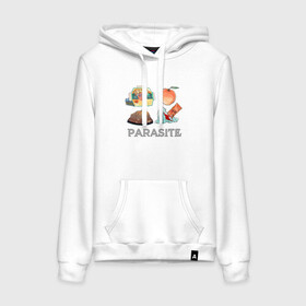Женская толстовка хлопок с принтом Parasite Food в Ухте, френч-терри, мягкий теплый начес внутри (100% хлопок) | карман-кенгуру, эластичные манжеты и нижняя кромка, капюшон с подкладом и шнурком | bong joon ho | cinema | korea | movie | parasite | актер | драма | канны | кино | комедия | корея | оскар | паразиты | пон чжун хо | режиссер | семья | триллер