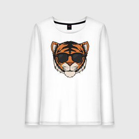 Женский лонгслив хлопок с принтом Блейз в очках в Ухте, 100% хлопок |  | tiger | блейз | большая кошка | дикая кошка | иллюстрация | стикер