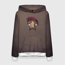 Женская толстовка 3D с принтом Патриотизм (Армейская) в Ухте, 100% полиэстер  | двухслойный капюшон со шнурком для регулировки, мягкие манжеты на рукавах и по низу толстовки, спереди карман-кенгуру с мягким внутренним слоем. | армейские | армия | звезда | патриотизм | россия | спецназ