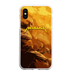 Чехол для iPhone XS Max матовый с принтом Metallica Music в Ухте, Силикон | Область печати: задняя сторона чехла, без боковых панелей | american | james hetfield | kirk hammett | metal band | metallica | music | mystic | rock | американская | джеймс хетфилд | металлика | музыка | рок | скилет | череп