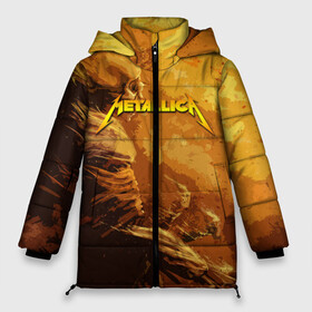Женская зимняя куртка Oversize с принтом Metallica Music в Ухте, верх — 100% полиэстер; подкладка — 100% полиэстер; утеплитель — 100% полиэстер | длина ниже бедра, силуэт Оверсайз. Есть воротник-стойка, отстегивающийся капюшон и ветрозащитная планка. 

Боковые карманы с листочкой на кнопках и внутренний карман на молнии | american | james hetfield | kirk hammett | metal band | metallica | music | mystic | rock | американская | джеймс хетфилд | металлика | музыка | рок | скилет | череп