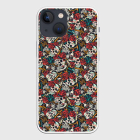 Чехол для iPhone 13 mini с принтом Смерть в Ухте,  |  | skull | zombie | адамова голова | зомби | кладбище | мертвец | могила | мумия | навь | пират | скелет | ужас | череп | череп и кости | черепок | черепушка