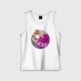 Детская майка хлопок Work: в Ухте,  |  | work | большой | большой лебовский | боулинг | бриджес | джефф | джефф бриджес | джеффри | джеффри лебовски | коэн | коэны | лебовский | фильм | фильмы | чувак | шар | шар для боулинга