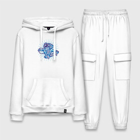 Мужской костюм хлопок с толстовкой с принтом Космонавт на скейтборде в Ухте,  |  | space | космический | космонавт | космос | прыжок в космосе | скейтборд | скейтер | скет