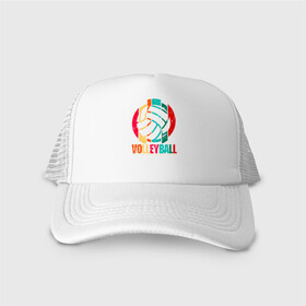 Кепка тракер с сеткой с принтом Волейбол в Ухте, трикотажное полотно; задняя часть — сетка | длинный козырек, универсальный размер, пластиковая застежка | ball | beach | game | sport | volley | volleyball | волейбол | волейболист | волейболистка | гол | игра | игрок | мяч | площадка | пляж | пляжный | победа | сетка | спорт | тренер | чемпион