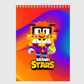 Скетчбук с принтом Грифф Griff Brawl Stars в Ухте, 100% бумага
 | 48 листов, плотность листов — 100 г/м2, плотность картонной обложки — 250 г/м2. Листы скреплены сверху удобной пружинной спиралью | brawl | brawl stars | brawlstars | brawl_stars | grif | griff | бравл | бравлстарс | грифф