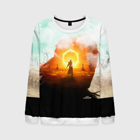 Мужской свитшот 3D с принтом For Honor Mirage в Ухте, 100% полиэстер с мягким внутренним слоем | круглый вырез горловины, мягкая резинка на манжетах и поясе, свободная посадка по фигуре | воин | засуха | игра | мираж | мифология | сражение | средневековье