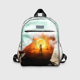 Детский рюкзак 3D с принтом For Honor Mirage в Ухте, 100% полиэстер | лямки с регулируемой длиной, сверху петелька, чтобы рюкзак можно было повесить на вешалку. Основное отделение закрывается на молнию, как и внешний карман. Внутри дополнительный карман. По бокам два дополнительных кармашка | воин | засуха | игра | мираж | мифология | сражение | средневековье