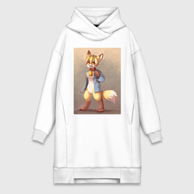 Платье-худи хлопок с принтом Фурри в Ухте,  |  | fur furry фурри лиса fox