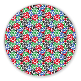 Коврик для мышки круглый Фишки: в Ухте, резина и полиэстер | круглая форма, изображение наносится на всю лицевую часть | 777 | cards | casino | chips | flash | fortune | game | joker | luck | omaha | poker | roulette | straight | texas holdem | tournament | азарт | джокер | игра | казино | карты | масти | омаха | покер | рулетка | стрит | техасский холдэм | турнир | удача |