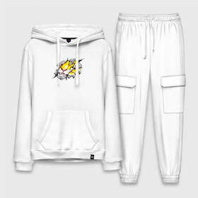 Мужской костюм хлопок с толстовкой Тигр разрывает изнутри: в Ухте,  |  | дыра | дырка | крупная кошка | разрывает | тигр | тигрица