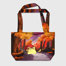 Пляжная сумка 3D Пикачу в бейсболке: в Ухте, 100% полиэстер | застегивается на металлическую кнопку; внутренний карман застегивается на молнию. Стенки укреплены специальным мягким материалом, чтобы защитить содержимое от несильных ударов
 | anime | picachu | pikachu | аниме | милый | пика | пикачу | покебол | покемон