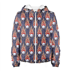 Женская куртка 3D с принтом Волейбол в Ухте, ткань верха — 100% полиэстер, подклад — флис | прямой крой, подол и капюшон оформлены резинкой с фиксаторами, два кармана без застежек по бокам, один большой потайной карман на груди. Карман на груди застегивается на липучку | a game | ball | championship | club | league | playground | sport | team | tournament | volleyball | волейбол | волейбольный мяч | игра | клуб | лига | площадка | спорт | турнир | чемпионат