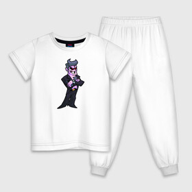 Детская пижама хлопок с принтом Friday Night Funkin (Daddy) в Ухте, 100% хлопок |  брюки и футболка прямого кроя, без карманов, на брюках мягкая резинка на поясе и по низу штанин
 | Тематика изображения на принте: daddy | friday | friday night | funkin | game | night | папа