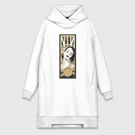 Платье-худи хлопок с принтом NIN Girls в Ухте,  |  | alternative | metall | music | nin | nine inch nails | rock | альтернатива | металл | музыка | найн ич нэилс | рок