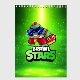 Скетчбук с принтом Плохиш Базз Buzz Brawl Stars в Ухте, 100% бумага
 | 48 листов, плотность листов — 100 г/м2, плотность картонной обложки — 250 г/м2. Листы скреплены сверху удобной пружинной спиралью | brawl | brawl stars | brawlstars | brawl_stars | buz | buzz | баз | базз | бравл | бравлстарс | буз
